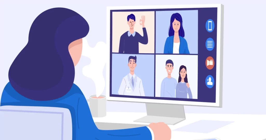 woman-virtual-meeting-vector