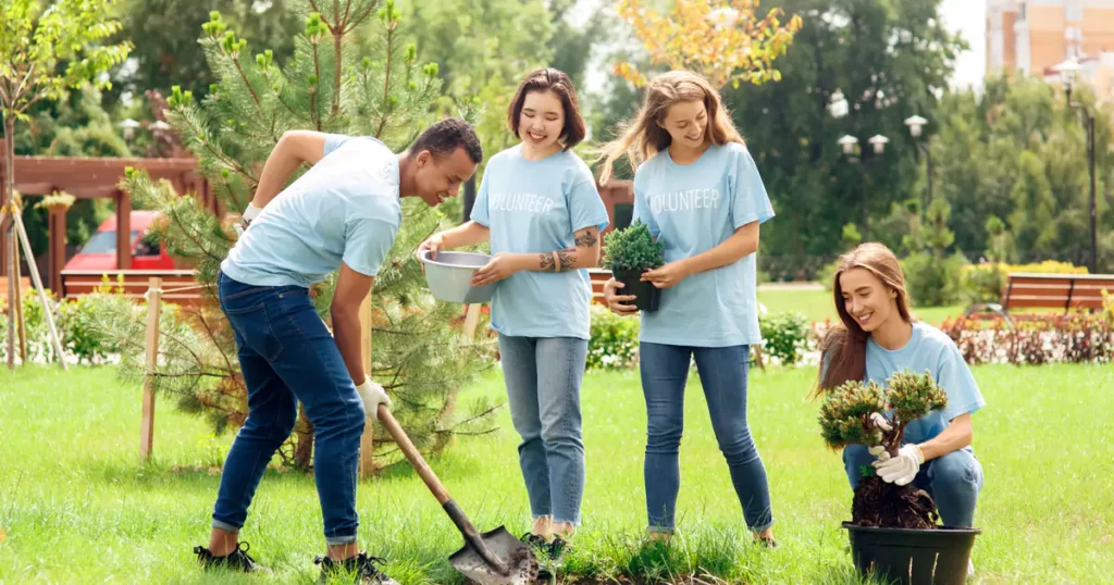 Team Building Garden Planting Houston