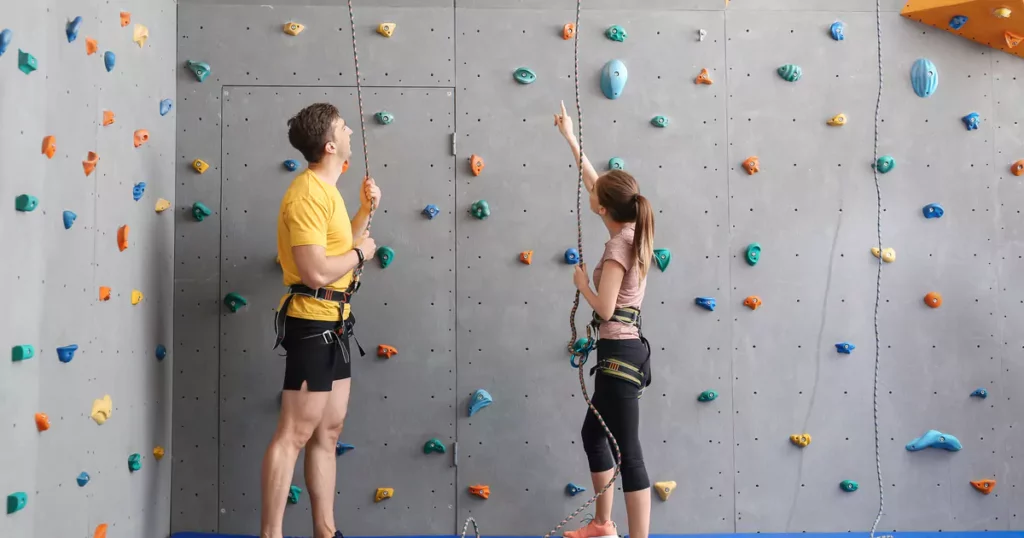 Team Building Las Vegas Indoor Rockclimbing wall