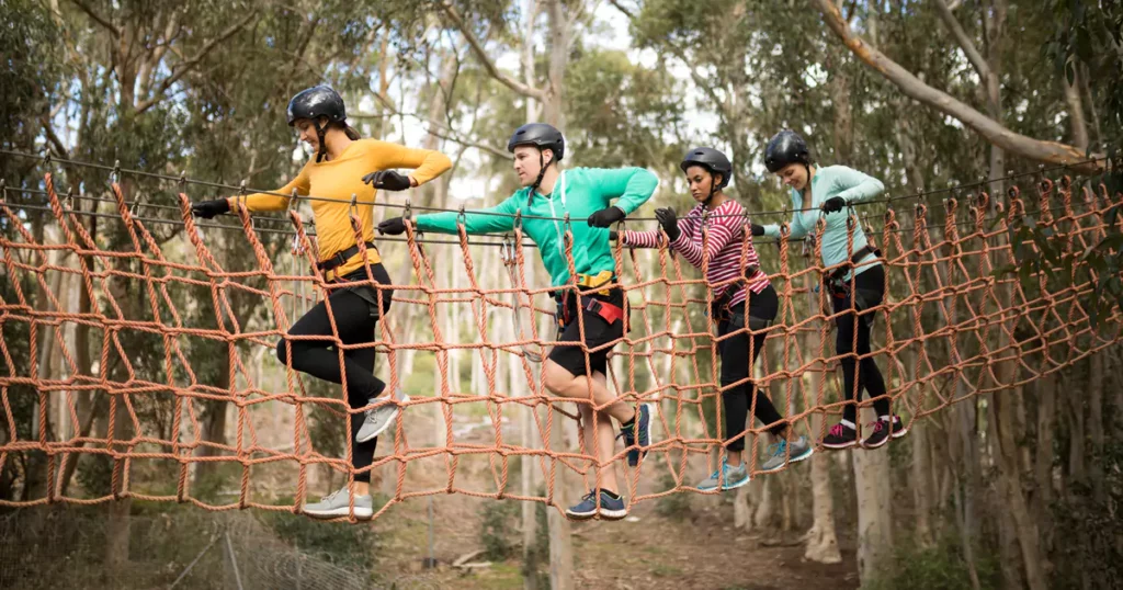 Team Building Los Angeles Ropes course