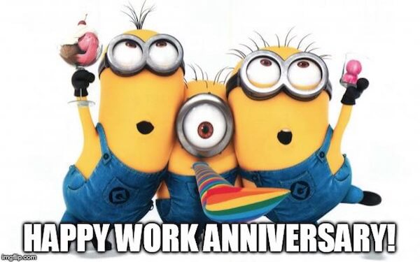 happy work anniversary funny quotes