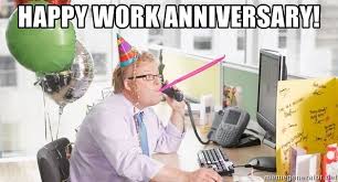 cubicle work anniversary meme