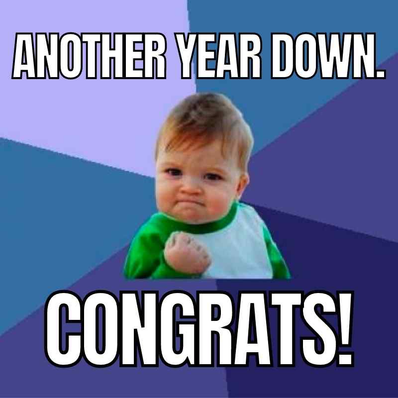 success kid work anniversary meme